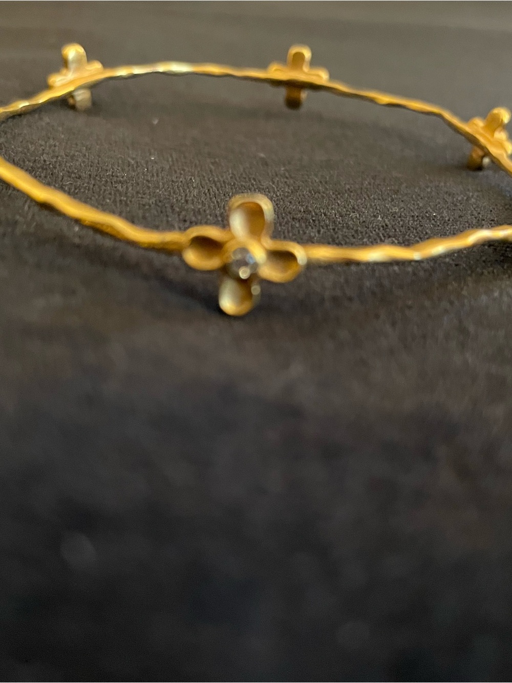 Stella & Dot Gold Floral Bracelet Set - Picture 2 of 3